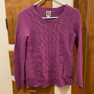 Like-new Anne Klein Purple Sweater, Size Small